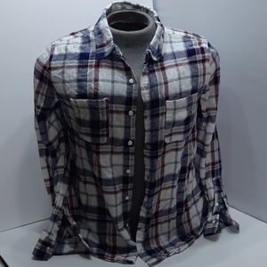 Long sleeve button down t-shirt